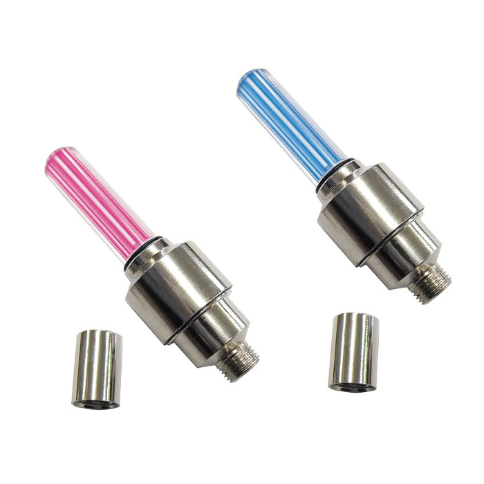 楽天市場 自転車用バルブキャップ 英式バルブ 米式バルブに対応する自転車バルブキャップ 1個入り Ledライトが自動点灯するバルブライト エアバルブキャップ エアーバルブキャップ パルミー Palmy Pxc 700f 自転車グッズのキアーロ