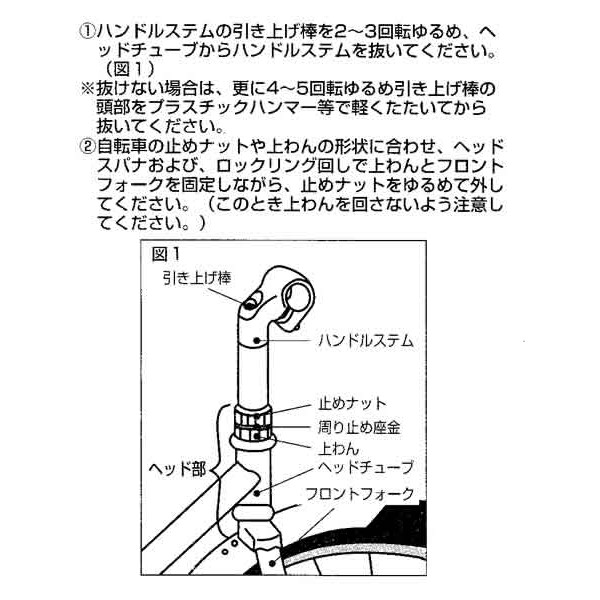 自転車の前カゴ取り付け金具の取り付け方