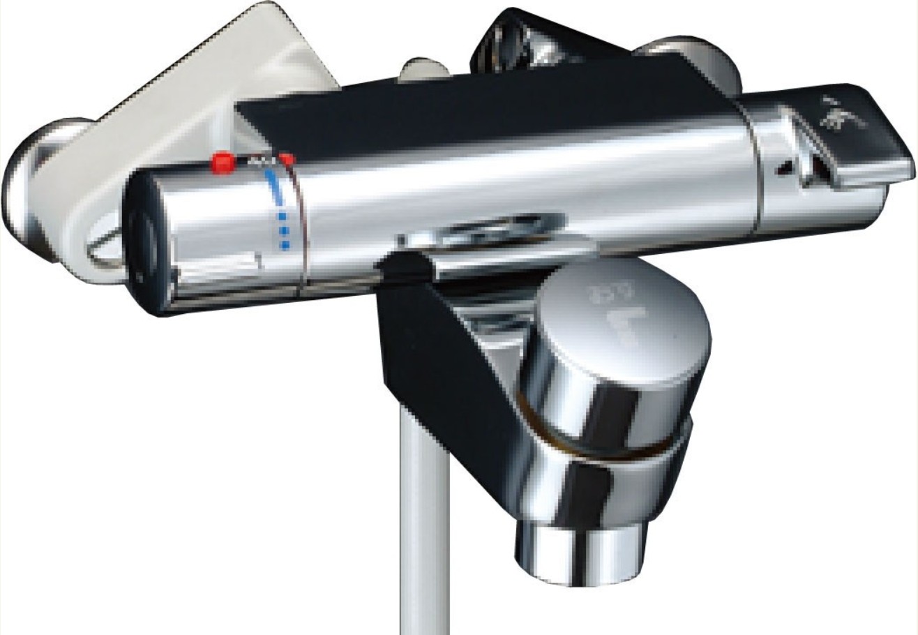 楽天市場】シャワーバス水栓 セルフストップ付洗い場専用