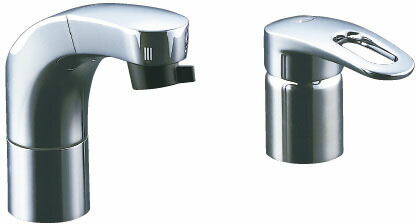 洗髪・洗面用水栓　ホース引出式シングルレバー　洗髪タイプ(エコハンドル) SF-810SYNU 寒冷地仕様｜ダンドリープロ店