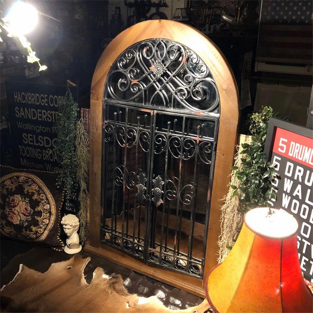 新しいスタイル Antique 超弩級サイズ ヨーロピアンクラシック Mirror 超高級 壁紙 装飾フィルム 新生活 Iron インダストリアル アメリカンクラシック 模様替え 引越し ヨーロピアンインテリア Brooklyn アメリカンアンティーク ヨーロピアンクラシック