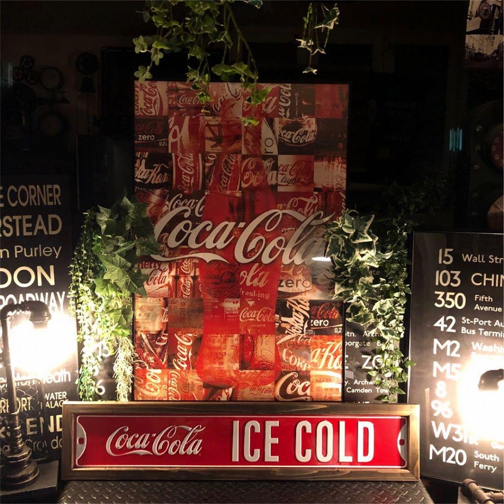 楽天市場 Coca Cola 52 正規ライセンス 52 パッチワーク超超特大ポスター 額付き 52 アメリカンビンテージ カフェインテリア コカコーラ 西海岸インテリア 男前インテリア Cocacola ニューヨークスタイル Dandy Life Space 楽天市場店