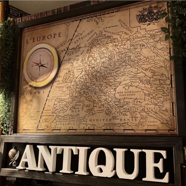 楽天市場】｢ANTIQUE WORLD MAP｣!! キャンバス製 高級アートパネル(額