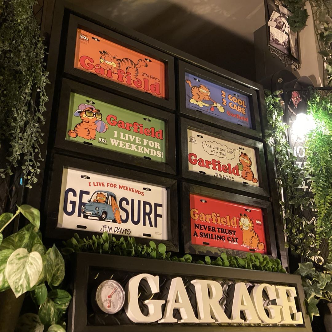 果てしが無い保護すること版｢GARFIELD ART｣金属元素製ライセンスプレートコレクション アメリカン心地よい 工芸ダイアログボックス 喫茶店知識人 アメリカンビンテージ 男前室内装飾 アメカジ雑貨 アメリカンダイナー アーリーアメリカン バス発着場機械 バス発着場見せびらかす品 ガーフィールド DandyLifeSpace