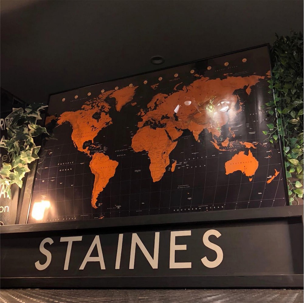 ブルックリンインテ リア 男前インテリア Newyork アメリカンビンテージ カフェインテリア Brooklyn インダストリアル 世界地図 Worldmap アートポスター バスロールサインインテリアdandylifespace Butlerchimneys Com