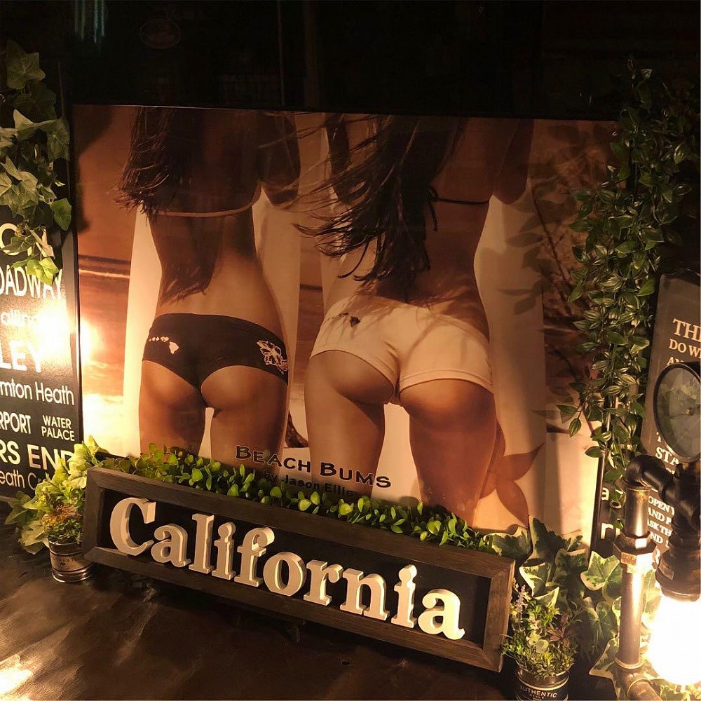 ｢California Girl｣ 超超大型アートポスター(額入り) ブルックリンインテリア 男前インテリア NEWYORK アメリカンビンテージ カフェインテリア セクシーガール BROOKLYN 西海岸インテリア ウエストコーストインテリア DandyLifeSpace