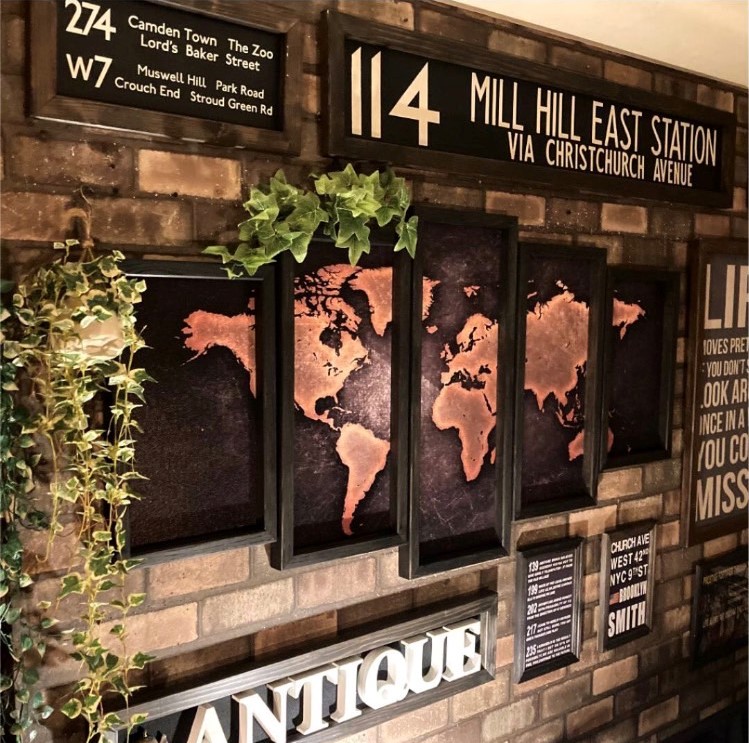 楽天市場】｢ANTIQUE WORLD MAP｣!! キャンバス製 高級アートパネル(額