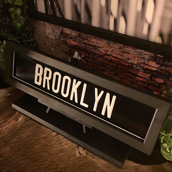 楽天市場】BROOKLYNバスロールサイン｢SUBWAY｣アートパネル(額
