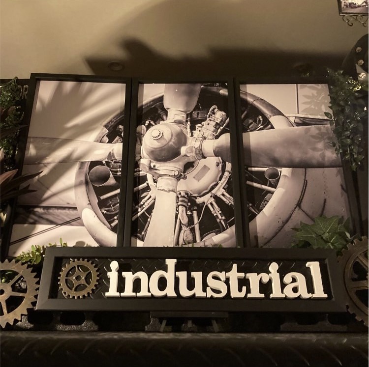 ｢INDUSTRY＆NOSTALGIC ART｣!! 御前上等工芸ダイアログボックス(額付き添い人)!! 男前室内装飾 アメリカンビンテージ 喫茶店室内装飾 レトロアメリカン アメリカンアンティーク アメリカン古典派音楽 バス発着場見せびらかす品 バス発着場機械 推進器 推進器航空機 複葉機 DandyLifeSpace