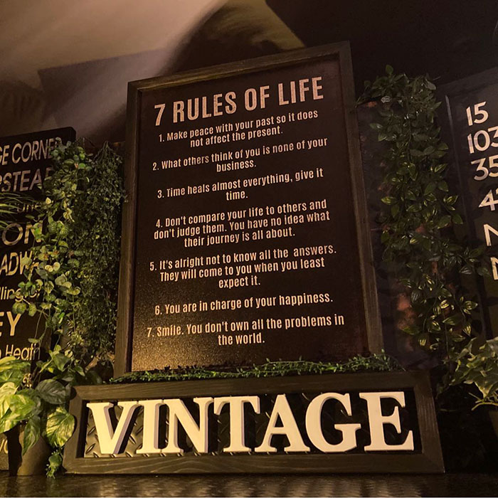 ｢RULES OF LIFE(動機付け)｣No.3!! 大型アートパネル(額付き)!! ブルックリン 男前インテリア BROOKLYN アメリカンビンテージ カフェインテリア NEWYORK インダストリアル チョークアート バスロールサイン ニューヨークスタイル DandyLifeSpace