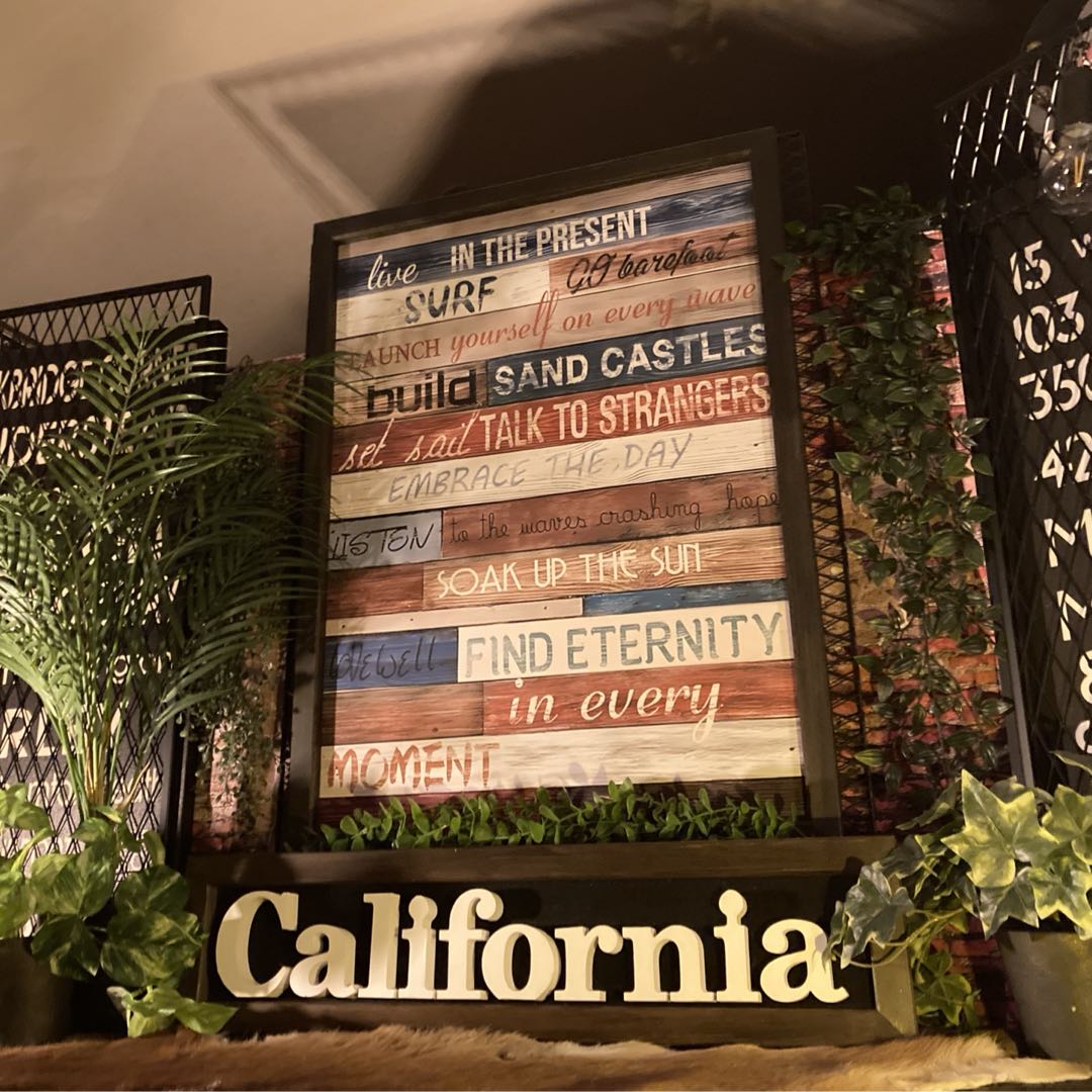 ｢CALIFORNIA BORDER No.2｣キャンバス製 高級アートパネル 男前インテリア アメリカンビンテージ アメリカンカジュアル アートパネル California 西海岸インテリア マリンインテリア アメリカンカントリー ウエストコースト マリンインテリア DandyLifeSpace