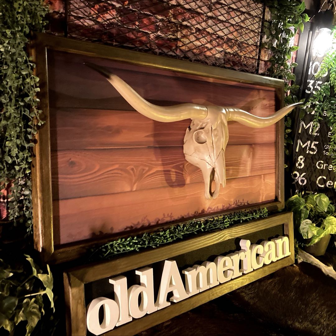｢ネイティブ･アメリカン｣高級 BIGスカルホーン＆専用ウォールウッドパネル カフェインテリア オールドアメリカン 男前インテリア アメリカンビンテージ アメリカンカントリー ネイティブアメリカン ウェスタンインテリア カウボーイ DandyLifeSpace