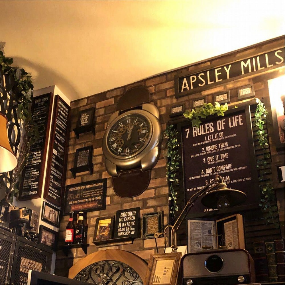 ブルックリンインテリア 男前インテリア アメリカンビンテージ カフェインテリア バスロールサイン シャビークロック 男前インテリア雑貨 オールドアメリカン アメリカンアンティーク インダストリアルインテリア アメリカンクラシック Dandylifespace