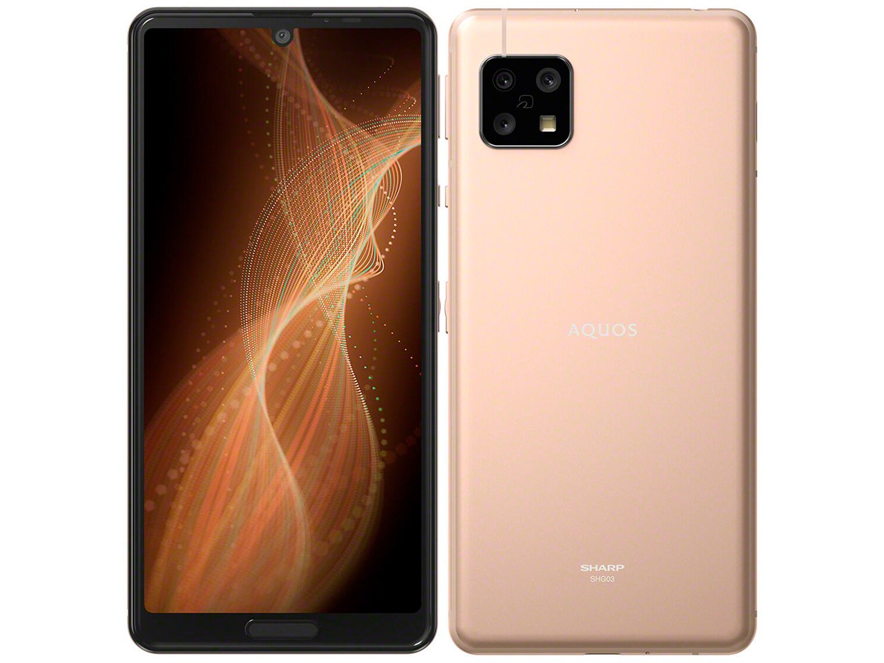 保存版】 新品 AQUOS sense5G SH-M17 ライトカッパー 銅 gold ゴールド