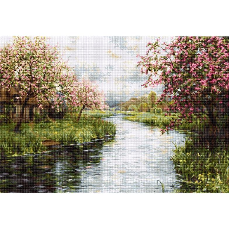 Luca-S クロスステッチ刺繍キット ルーカス 【Spring Landscape】お取り寄せ商品/納期30～90日程度