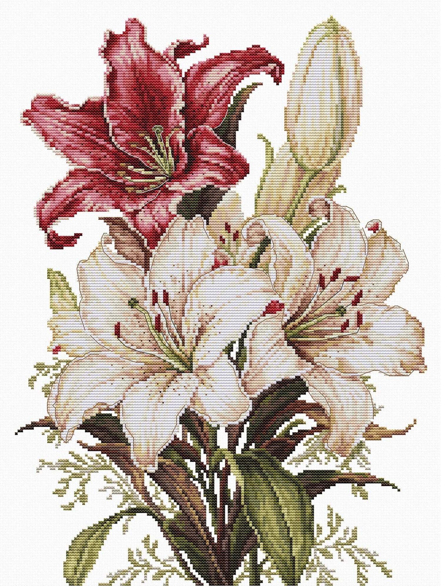 Luca-S はりつけ台編み目刺しゅう一揃いの道具 ルーカス 【The Scent of Lilies】お取り寄せ商いもの/納期30～90日度合い