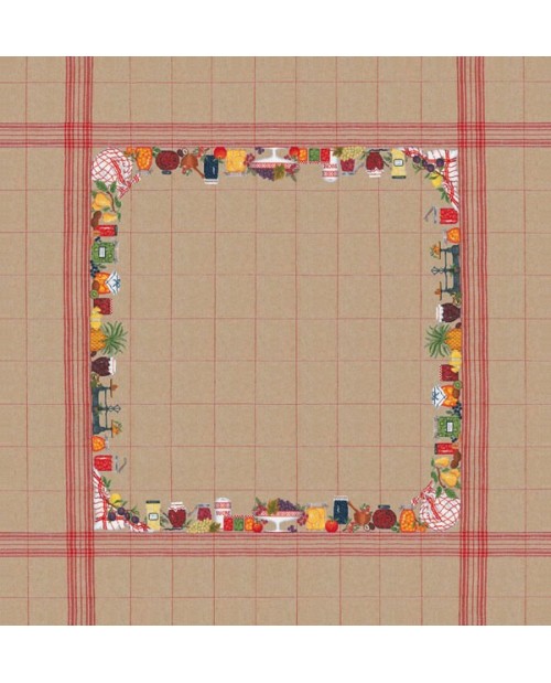 Le Bonheur des Dames クロスステッチ刺繍キット 輸入   フルーツのテーブルクロス  フランス 上級者 6017