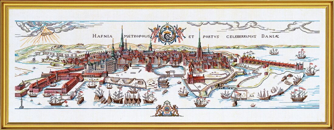 EVA ROSENSTAND はりつけ台編み目刺しゅう手芸一揃いの道具 【 Copenhagen 1611】 デンマーク王国 北欧 インポート一揃いの道具 上級者方角 名篇 軍用地図つづき物 12-019