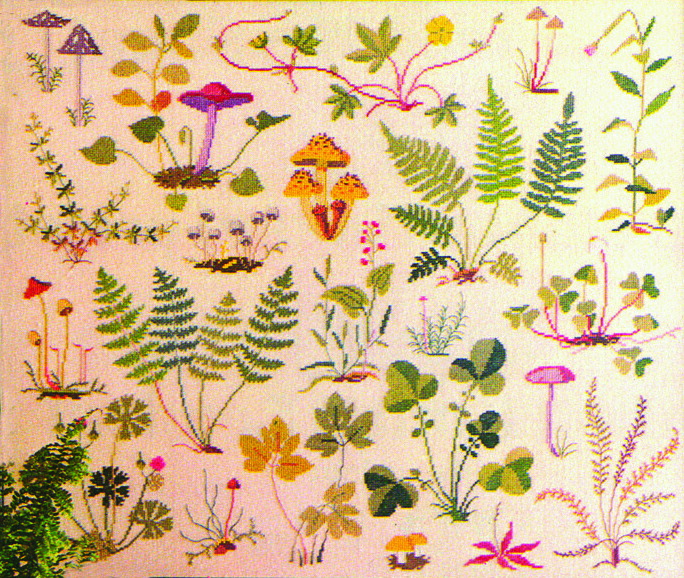 クロスステッチ完成品　フレメ フレメクロスステッチ完成品 秋の暮らし フレメクロスステッチ完成品 4