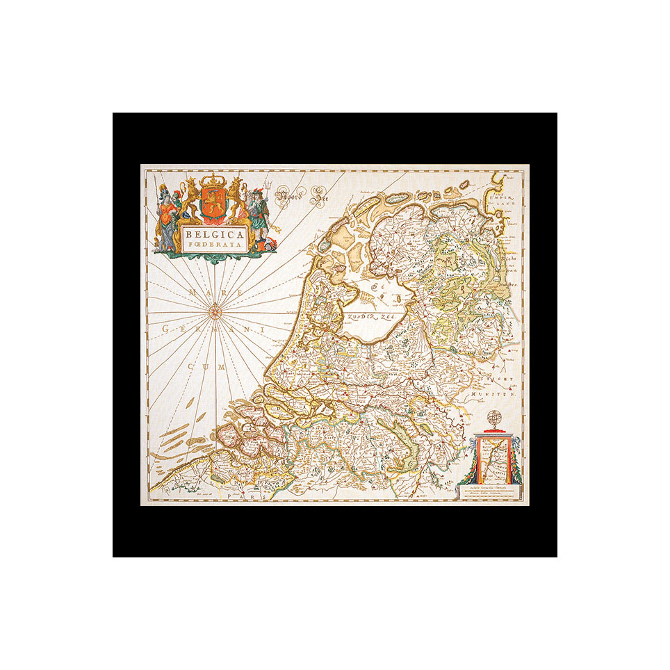 テア グーベルヌール はりつけ台編み目刺しゅう一揃いの道具 【Dutch Antique Map 】中級者ー上級者方角 ☆お取り寄せ一揃いの道具（納期は30-90日座標軸）