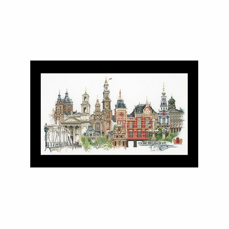 テア グーベルヌール クロスステッチ刺繍リネンキット 【Amsterdam 】中級者ー上級者向き ☆お取り寄せキット（納期は30-90日程度）