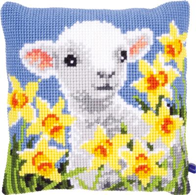 ベルバコ クロスステッチ 刺繍キット 【子羊のクッション】 動物　ベルギー