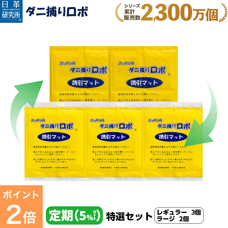 〔日革研究所直営〕 ダニ捕りロボ 〔定期購入〕特選セット詰替