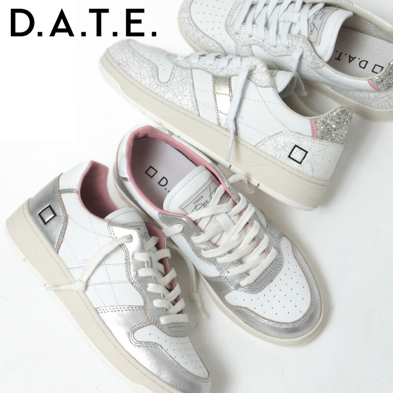 楽天市場】デイト DATE スニーカー ホワイト レディース 大きい