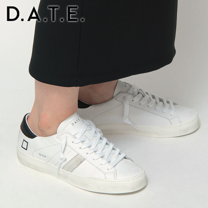 D.A.T.E. スニーカー レディース court2.0 date デイト ホワイト 白 厚底 本革 レザー 大きいサイズ 疲れない 軽い 蒸れない  : datcourtcolorw : ブランドセレクト シンフーライフアザーライフ - 通販 - Yahoo!ショッピング