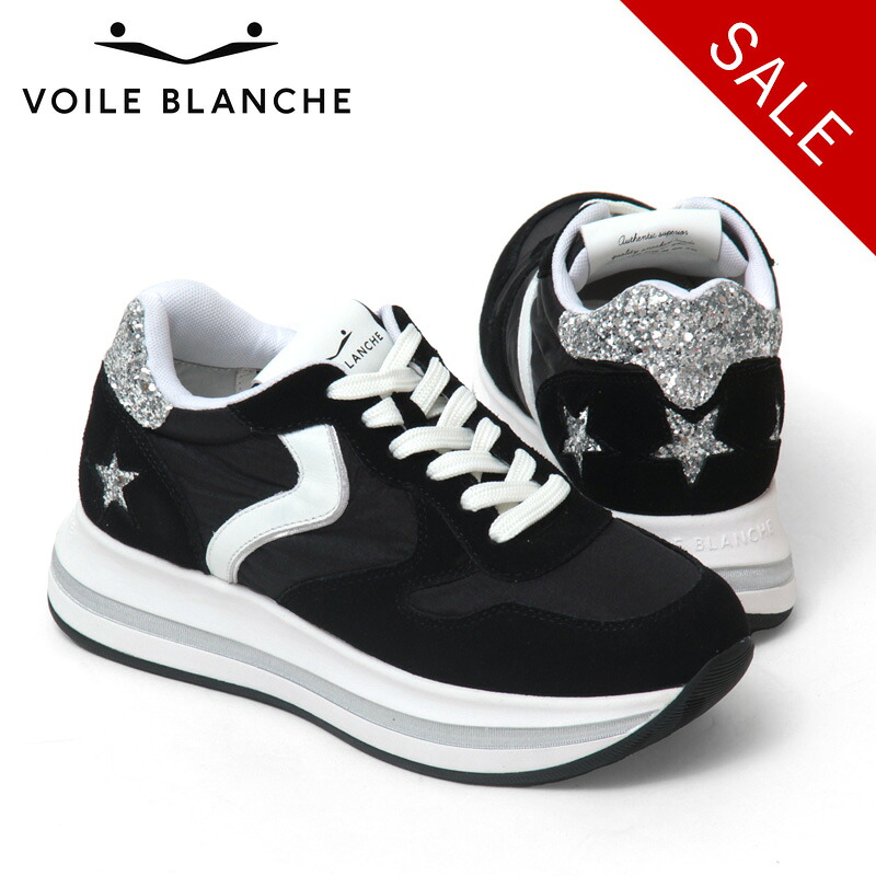 【30％OFF】【正規品】VOILE BLANCHE スニーカー ボイルブランシェ MERRY STAR 厚底 レディース レザー スエード グリッター 星 スター シューズ 靴 レディース セール 【返品不可】｜DANJO バッグ 財布 シューズの通販 26,788円