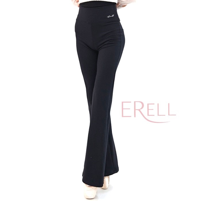 【OLLI WARM 裏起毛ウォームダンスパンツ 黒いこと】ERELL バレエボトムスエレル バレー用ロングズボン下日常使い走りもできる裏起毛ボトムス苦しくなく好いたらしいな相応う感の社交ダンスズボン下
