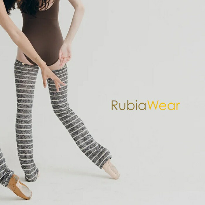 Rubia フルレッグウォーマー Kai 貨物輸送無料RubiaWear Full  Kaiルビアウェア 一般受けのロングレッグウォーマー ネイビーホワイトストライプカラー  Full Leg Warmerルビアのレッグウォーマーは足が長く見える目論むと取り沙汰です