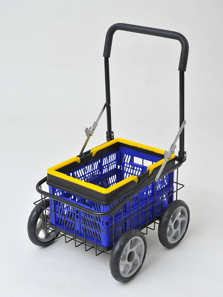 【楽天市場】キャリーカート かご付き カゴ付き 軽量 台車 買い物 マルチキャリーカート ショッピング カート バスケット 折りたたみ
