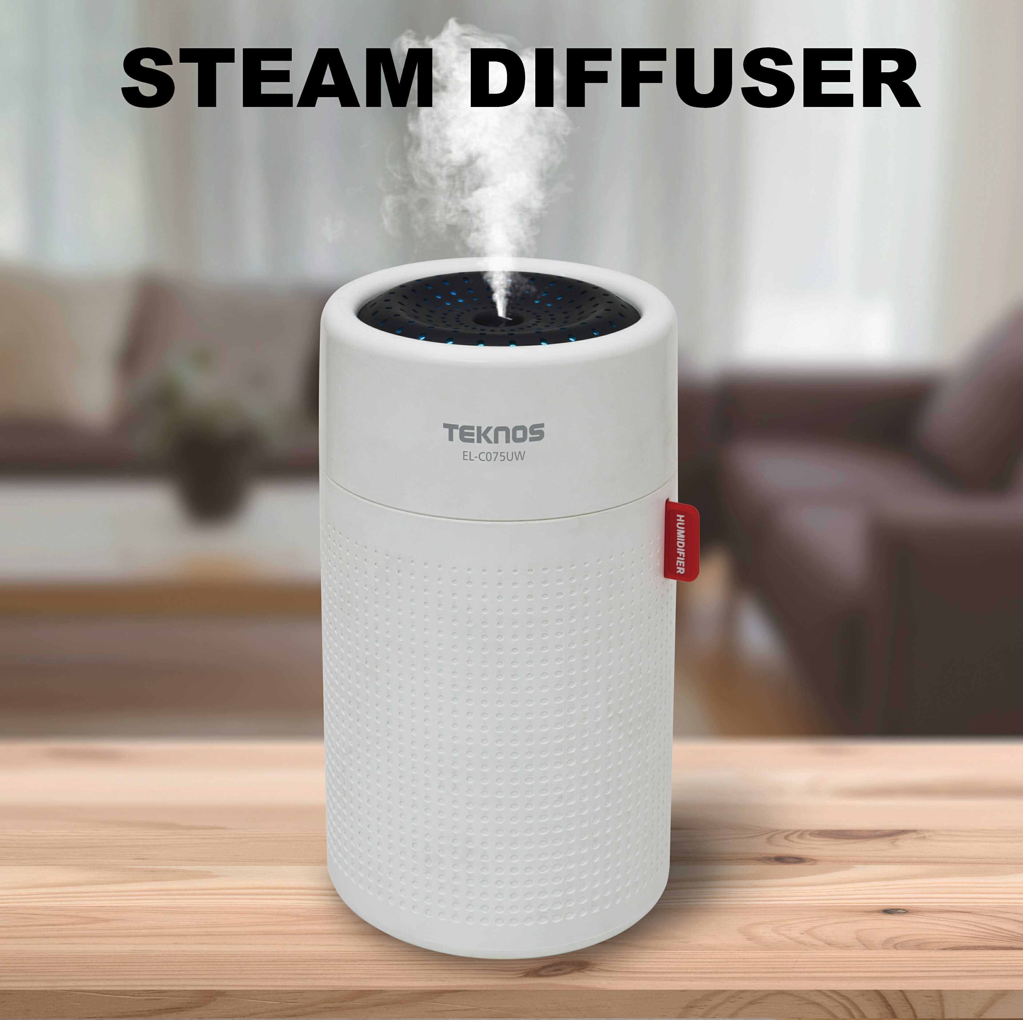 【新品未使用】ホワイト 卓上置き型加湿器 アロマ対応 コンパクト加湿器 超音波式 楽天市場】加湿器 卓上 超音波 充電式 USB 0.75L 小型 円筒形