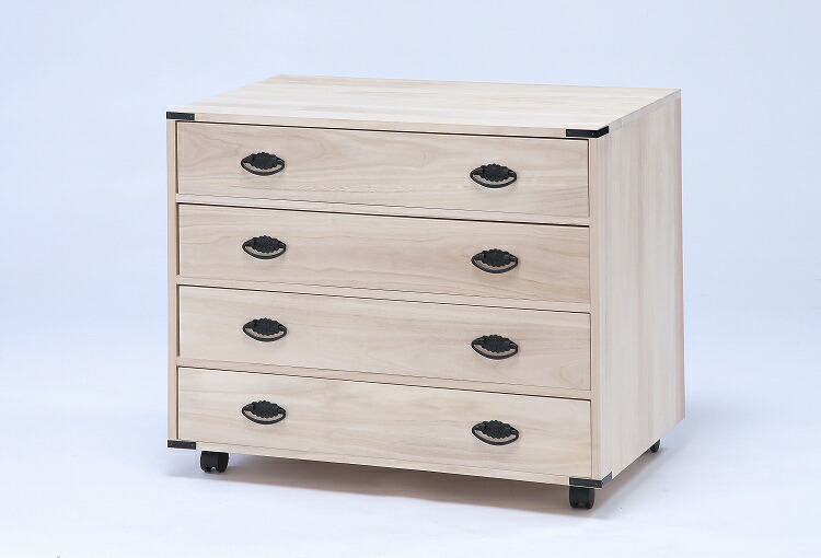 楽天市場】桐たんす キャスター付き 幅75cmタイプ 3段 衣類収納 押入れ