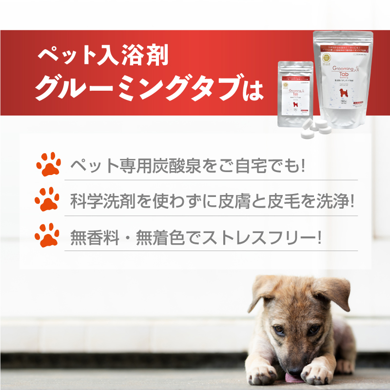 楽天市場 グルーミングタブ10錠入りット用 入浴剤 愛犬用 犬用 猫用 重炭酸 重炭酸イオン 無香料 Daponline