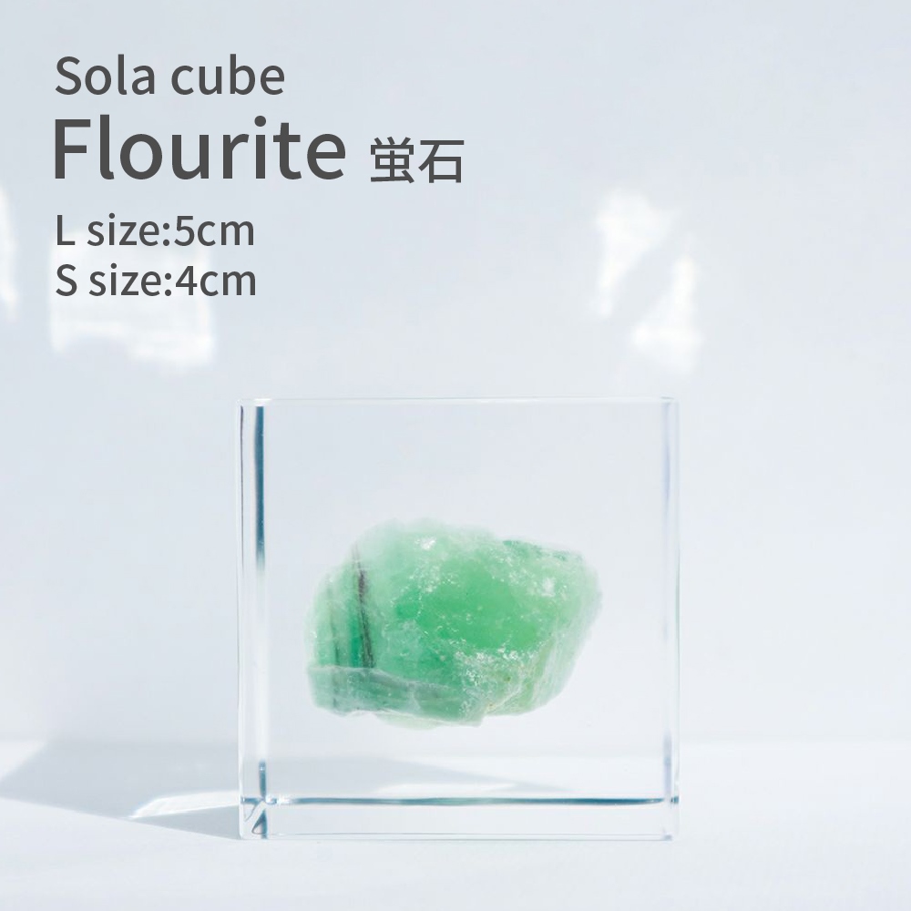 楽天市場】蛍石 フローライト パワーストーン Sola cube 4cm 5cm 宝石