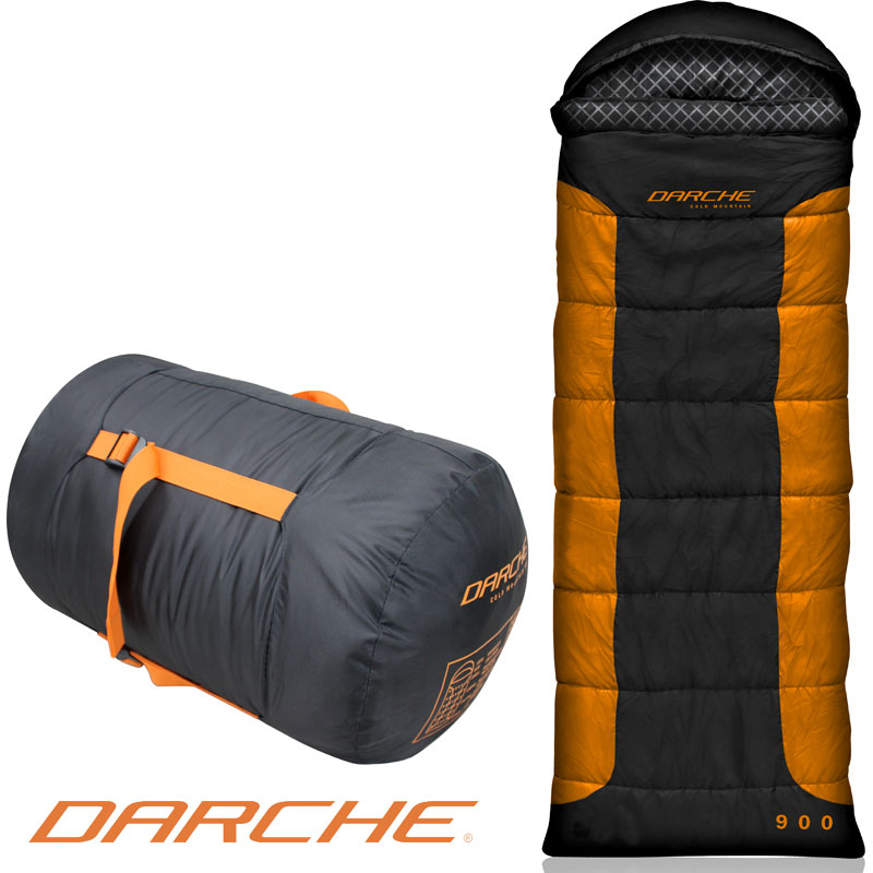 DARCHE ダーチ 寝袋 スリーピングバッグ キャンプ 正規品 COLD MOUNTAIN900 寝袋 冬用 キャンプ アウトドア 登山 ダウン 極寒用 耐寒 防寒 極暖 保温 軽量 コンパクト 冬 氷点下 ソロ 車中泊 車 分厚い 全身 手が出せる 寝心地 筒型 収納 プレゼント 寝袋 オール シーズン