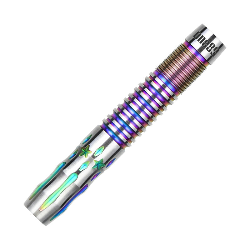 ダーツ バレル One80 ナンバーエイト 17.5g レインボー タングステン90% 上原泰子選手(#8)