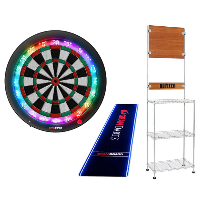 GRANBOARD3 スタンド付き ダーツボード 電子ダーツ ダーツ台 セット 楽天市場】ダーツボード セット グランボード3s グリーン