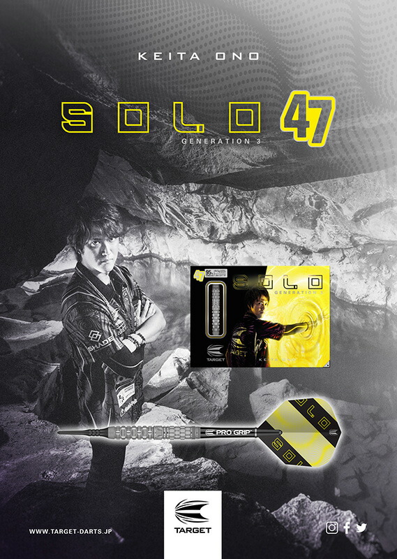 ダーツバレルターゲットTARGETSOLOGENERATION347ソロジェネレーション347小野恵太モデル(メール便OK/10トリ)