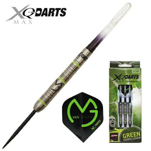 楽天市場 楽天スーパーsale ダーツ バレル Xqマックスダーツ Green Demolisher 70 21g Steel マイケル ヴァン ガーウェン メール便ok 9トリ Darts Shop Tito ダーツティト