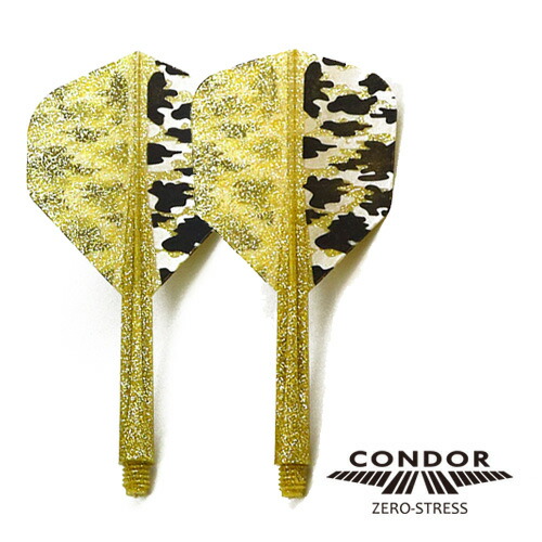 ダーツ　フライト　CONDORフライト　CAMO　スモール　コンドル　ラメゴールド　スタンダード