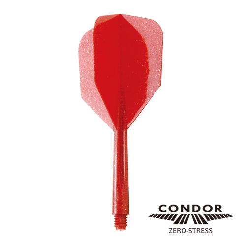 Darts shop TiTO: CONDOR flight glitter red Small | Rakuten