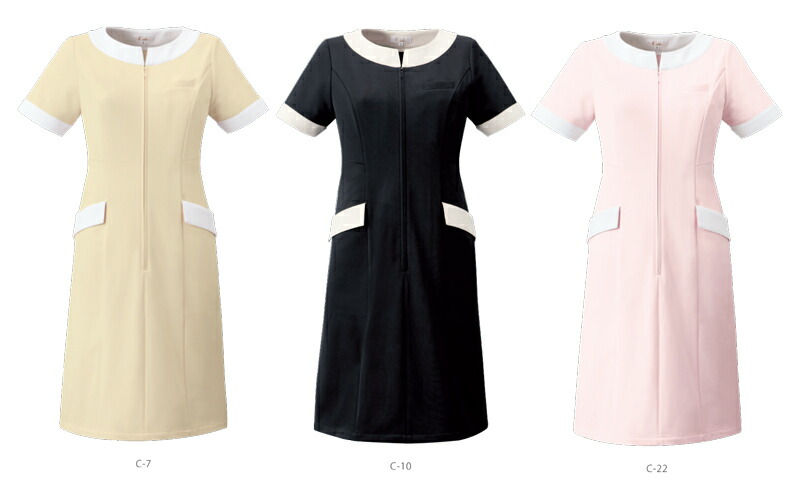 エステ服 キャララ Cl 0240 エステ服 制電 かわいいナース服 受付服 透け防止 受付服 エステワンピース ワンピース 撥油 防汚 制電 ワンピース エステユニフォーム オシャレ エステ デンタルクリニック ナース服 だるま商店キャララ オシャレなワンピース ナース