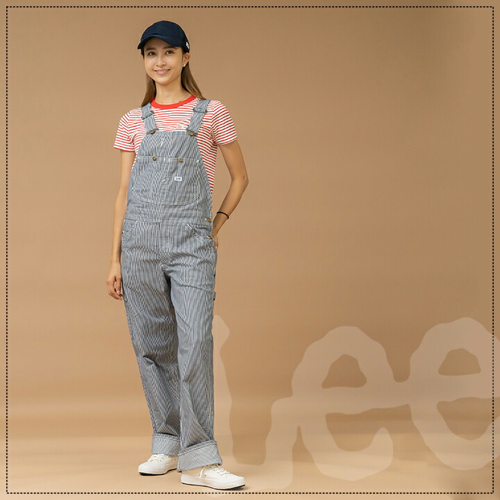 Lee オーバーオール メンズ 制服 カフェ サービス業 Lwu 飲食店 ストレッチ ユニフォーム ボンマックス レストラン つなぎ