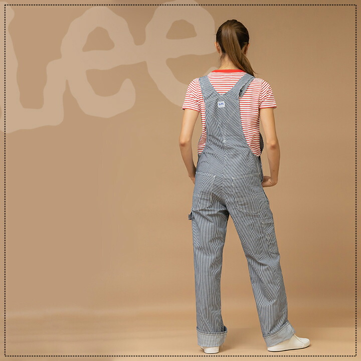 Lee オーバーオール メンズ 制服 カフェ サービス業 Lwu 飲食店 ストレッチ ユニフォーム ボンマックス レストラン つなぎ