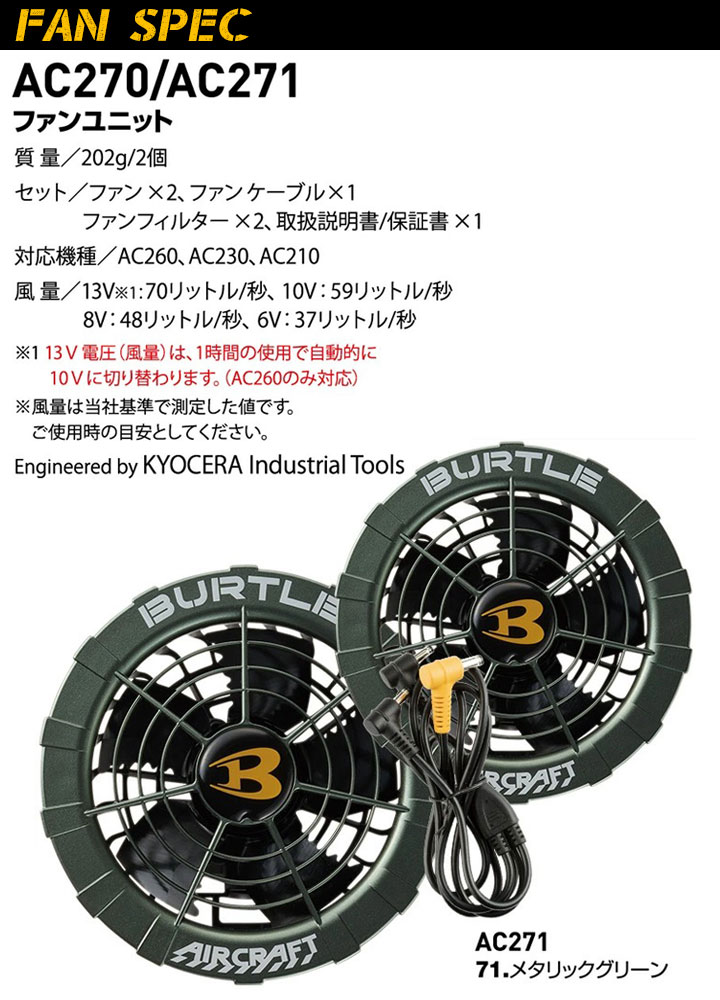 【予約5月上旬出荷予定】バートルエアークラフトセット半袖ブルゾンファン付きウェアAC1176ファンバッテリーセット【2021年モデルAC260AC270】フード付き熱中症対策撥水加工アウトドアスポーツ男女兼用ジャケット作業着電動ファン付き作業服