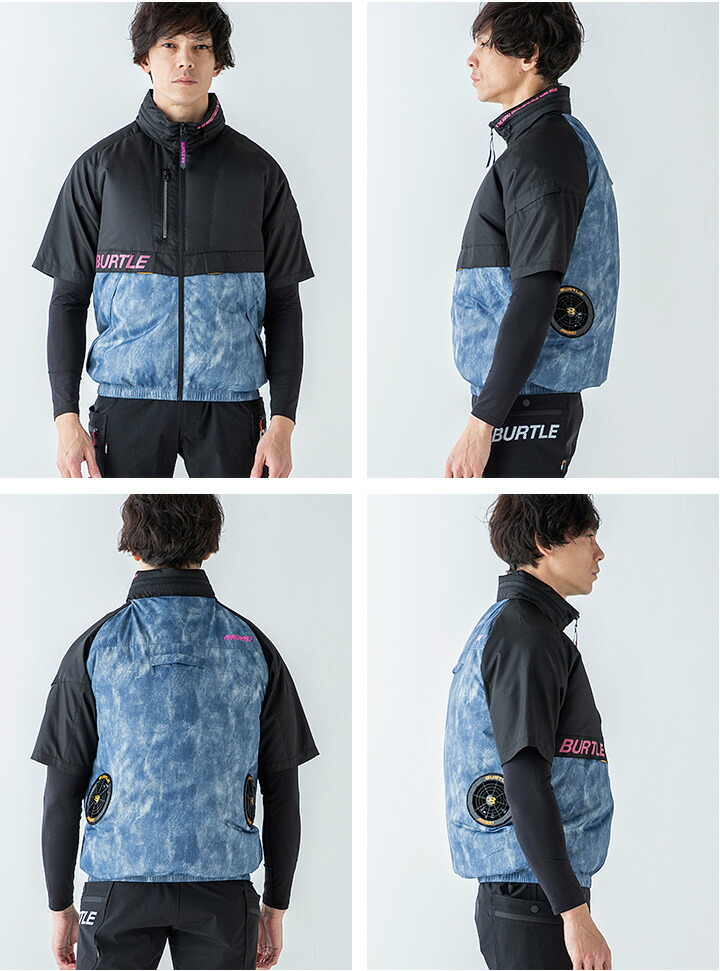 【予約5月上旬出荷予定】バートルエアークラフトセット半袖ブルゾンファン付きウェアAC1176ファンバッテリーセット【2021年モデルAC260AC270】フード付き熱中症対策撥水加工アウトドアスポーツ男女兼用ジャケット作業着電動ファン付き作業服