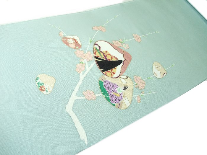 【送料無料】新品！正絹塩瀬名古屋帯◆手描京友禅－貝合わせ◆na332